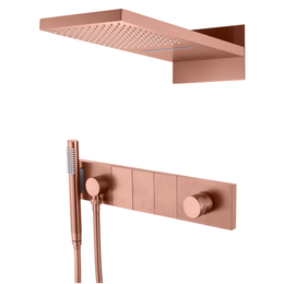 Душевая система для душа Boheme Zodiac 132-CB (со скрытой частью) брашированная медь - фото 