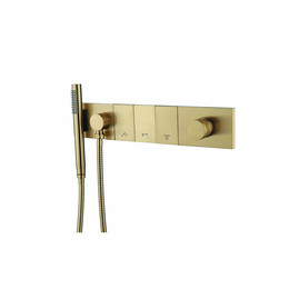 Душевая система для душа Boheme ZODIAC 132-SYS-MG (со скрытой частью) золото матовое - фото 