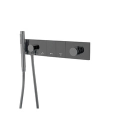 Душевая система для душа Boheme ZODIAC 132-SYS-SGM (со скрытой частью) графит глянец - фото 