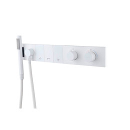 Душевая система для душа с термостатом Boheme ZODIAC 133-SYS-MW (со скрытой частью) белый - фото 