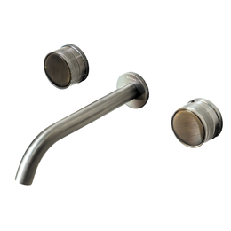 Смеситель для раковины настенный Boheme Prestige 152-2-GM-PR, графит - фото 