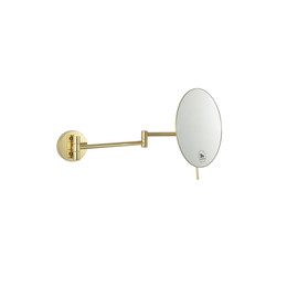 Зеркало косметическое настенное Boheme 508-G, цвет золото - фото 