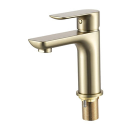 Смеситель для раковины Gappo G48-3 G1048-3, золото сатин, Цвет производителя: золото сатин - фото 