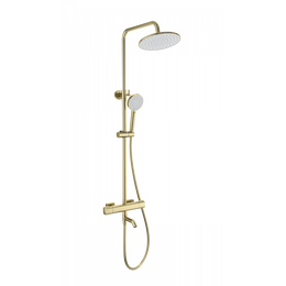 Душевая стойка с термостатом Wonzon & Woghand Stay WW-B3051-A1-BG, золото брашированное - фото 