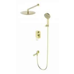 Душевая система для ванны Wonzon & Woghand Frame WW-88939010-BG, золото брашированное - фото 