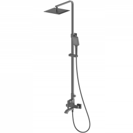 Душевая стойка Wonzon & Woghand Flex WW-88047072-BGM, тёмный графит брашированный - фото 