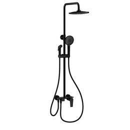 Душевая стойка с гигиеническим душем Wonzon & Woghand WW-A30874-MB, чёрный матовый - фото 