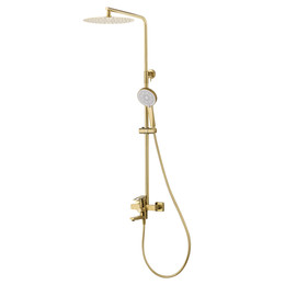 Душевая стойка Wonzon & Woghand Frame WW-88739010-BG, золото брашированное - фото 