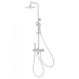 Душевая стойка с термостатом Wonzon & Woghand The one WW-B3094-MW, белый матовый - фото 