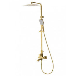 Душевая стойка Wonzon & Woghand Flex WW-88047072-BG, золото брашированное - фото 