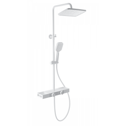 Душевая стойка с термостатом Wonzon & Woghand Shelf WW-B3552-MW, белый матовый - фото 