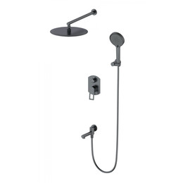 Душевая система для ванны Wonzon & Woghand Frame WW-88939010-BGM, тёмный графит брашированный - фото 