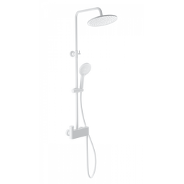 Душевая стойка с термостатом Wonzon & Woghand Muse WW-B3110-MW, белый матовый - фото 