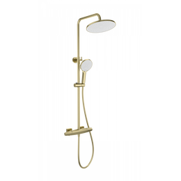 Душевая стойка с термостатом Wonzon & Woghand Neo WW-B3045-A-BG, золото брашированное - фото 