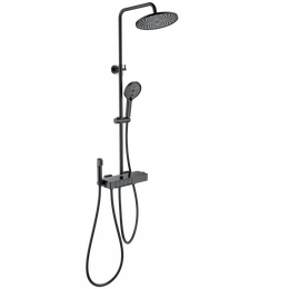 Душевая стойка с термостатом Wonzon & Woghand Muse WW-B3580-MB, чёрный матовый - фото 