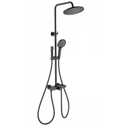 Душевая стойка с термостатом Wonzon & Woghand Muse WW-B4113-MB, чёрный матовый - фото 