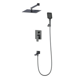 Душевая система для ванны Wonzon & Woghand Edge WW-88939003-BGM, тёмный графит брашированный - фото 