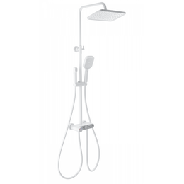 Душевая стойка с термостатом Wonzon & Woghand Muse WW-B3112-MW, белый матовый - фото 