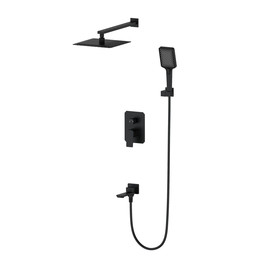 Душевая система для ванны Wonzon & Woghand Diamond WW-88939011-MB, чёрный матовый - фото 