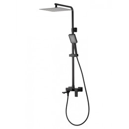 Душевая стойка Wonzon & Woghand Cube 2.0 WW-88047068-MB, чёрный матовый - фото 