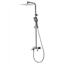 Душевая стойка Wonzon & Woghand Cube WW-88739016-BGM, тёмный графит брашированный - фото 