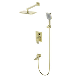 Душевая система для ванны Wonzon & Woghand Fit WW-88939009A-BG, золото брашированное - фото 