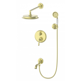 Душевая система для ванны Wonzon & Woghand Steam WW-88939008-BG, золото брашированное - фото 