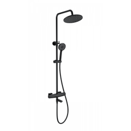 Душевая стойка с термостатом Wonzon & Woghand Neo WW-B3035-A3-MB, чёрный матовый - фото 