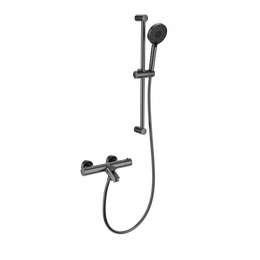 Смесители для ванны с термостатом Wonzon & Woghand WW-C2002-A-BGG, тёмный графит - фото 