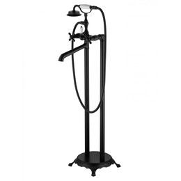 Смеситель для ванны напольный Wonzon & Woghand Retro WW-88649020-MB, чёрный - фото 