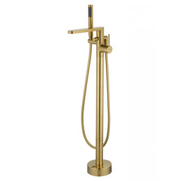 Смеситель для ванны напольный Wonzon & Woghand Stick WW-88649901-BG, золото - фото 