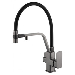 Смесители для кухни Wonzon & Woghand WW-88458013-BGM, тёмный графит - фото 