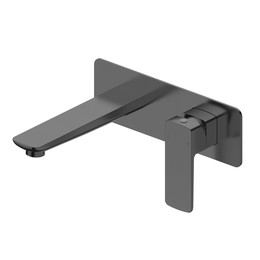 Смеситель для раковины настенный Wonzon & Woghand Edge WW-88869003-BGM (со скрытой частью) тёмный графит - фото 