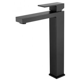 Смеситель для раковины высокий Wonzon & Woghand Cube WW-88239016-MB, чёрный - фото 