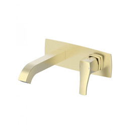 Смеситель для раковины настенный Wonzon & Woghand Flex WW-88869072-BG (со скрытой частью) золото - фото 