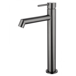 Смеситель для раковины высокий Wonzon & Woghand WW-H1064-BGG, тёмный графит - фото 