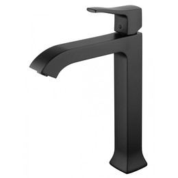 Смеситель для раковины высокий Wonzon & Woghand Flex WW-88019072-MB, чёрный - фото 