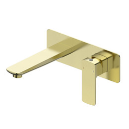 Смеситель для раковины настенный Wonzon & Woghand Edge WW-88869003-BG (со скрытой частью) золото - фото 