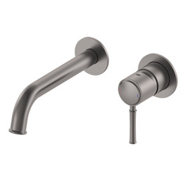 Смеситель для раковины настенный Wonzon & Woghand Tor WW-88869073-BGM (со скрытой частью) тёмный графит - фото 