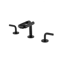 Смеситель для раковины высокий Wonzon & Woghand Loop WW-131-00-508, чёрный - фото 