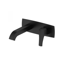 Смеситель для раковины настенный Wonzon & Woghand Flex WW-88869072-MB (со скрытой частью) чёрный - фото 