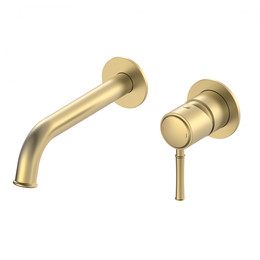 Смеситель для раковины настенный Wonzon & Woghand Tor WW-88869073-BG (со скрытой частью) золото - фото 