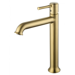 Смеситель для раковины высокий Wonzon & Woghand Tor WW-88019073-BG, золото - фото 