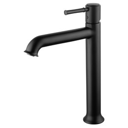 Смеситель для раковины высокий Wonzon & Woghand Tor WW-88019073-MB, чёрный - фото 