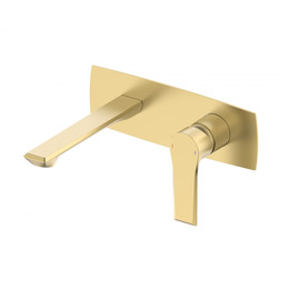 Смеситель для раковины настенный Wonzon & Woghand Brilliant WW-88869079-BG (со скрытой частью) золото - фото 