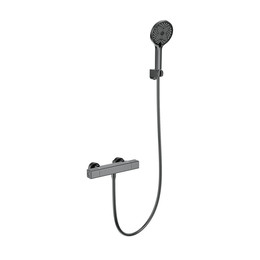 Смесители для душа с термостатом Wonzon & Woghand Stay WW-B2016-A-BGG, тёмный графит - фото 