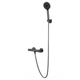 Смесители для душа с термостатом Wonzon & Woghand Inn WW-B2005-A-BGG, тёмный графит - фото 