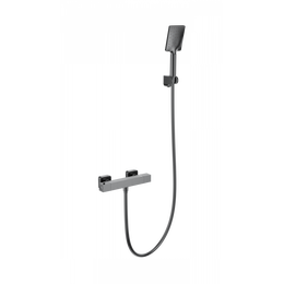 Смесители для душа с термостатом Wonzon & Woghand Stay WW-B2062-A-BGG, тёмный графит - фото 