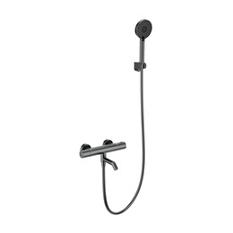 Смесители для ванны с термостатом Wonzon & Woghand WW-B3029-A1-BGG, тёмный графит - фото 