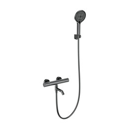 Смесители для ванны с термостатом Wonzon & Woghand Inn WW-B3013-A1-BGG, тёмный графит - фото 